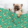 thumbnail image 3 of Naloa Bulldog Puppy Flower Dog Blanket, 3 Sizes Cat Blanket for Indoor Cats Large Medium Small Dog Gifts-Small, 3 of 8