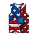 thumbnail image 4 of Red White and Blue Tank Top Red White and Blue Tank Tops Fourth of July Tank Women Womens American Flag Tops Women's Casual Independence Day Sleeveless Round Neck Tops, 4 of 4