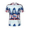 thumbnail image 5 of Wukai Cute Gnomes in USA Print Men's Short-Sleeved Mesh T-Shirt,Quick-Dry Short Sleeve Workout T-Shirt-Medium, 5 of 8