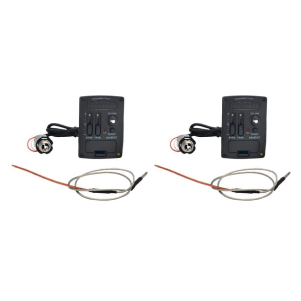 Advancent Ukelele con 2 EQ Ecualizador de alta afinación Preamplificador LED Duración de la de 100 horas Control de preamplificador Piezo LED Tipo 1 68cm 2Conjunto