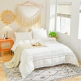 thumbnail image 6 of Move Over Tassel Bedding Sets White Duvet Cover Set Twin Three Layer Tassel Pattern Washed Microfiber No Filling, 6 of 9
