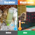 thumbnail image 3 of 32 oz Heated Rabbit Water Bottle - No Drip Bunny Water Feeder Dispenser - Constant Temperature - Prevent Water Freeze - Ideal for Hamster, Gerbil, Guinea Pigs, Mouse, Rats - Small Animal Pet Cage, 3 of 4