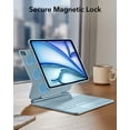 thumbnail image 6 of ESR Rebound 360 Keyboard Case Compatible with iPad Air 13" M4/M3/M2 (2026-2024), Easy-Set Magnetic Stand, Portrait/Landscape Modes, Multi-Touch Trackpad & Removable Cover, Blue, 6 of 9