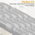 thumbnail image 4 of Pcapzz 58x19in Ironing Board Cover Ironing Board Pad Replacement with Elastic Edges Scorch Resistant Elegant Iron Board Cover for Travel Home,Grey Arrow, 4 of 9