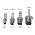 thumbnail image 4 of BSP Male Thread Pipe Fitting 304 Stainless Steel X Barb Hose Tail Reducer Pagoda Joint Coupling Connector ,Easy to Install, 4 of 6