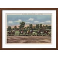 thumbnail image 2 of Art.com Saratoga Springs, NY - Horse Race Track Scene Art Print by Lantern Press, Brown Frame Wall Art, 23" x 17", 2 of 5