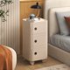 thumbnail image 4 of Mesita de noche cuadrada moderna con cajones, gabinete de almacenamiento multifuncional para sala de estar, dormitorio, gabinetes de plástico duraderos, 4 of 4