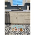 thumbnail image 3 of Merry Christmas Norwich Terrier Machine Washable Memory Foam Mat, 3 of 4