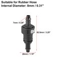 thumbnail image 3 of Unique Bargains 2pcs Fuel Line Quick Connect Straight Hose Adapter Connector 11.80mm ID8mm Nylon Tube, 3 of 6