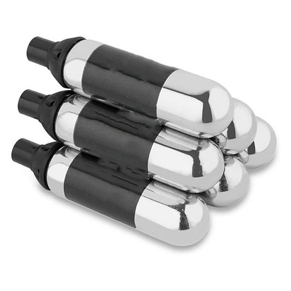 Sylvia Argon Gas Capsules Compatible with Wine Preservation Systems (6 Packs) - Silver, Cyclindrical Bottle Stopper for Wine Preservation