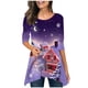 thumbnail image 2 of Puntoco Moda Mujer Cuello Redondo Manga Larga Estampado Casual Camiseta Blusa Puntoco Puntoco-1959, 2 of 5
