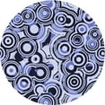 thumbnail image 1 of Ahgly Company Indoor Round Patterned Blue Whale Blue Area Rugs, 4' Round, 1 of 6
