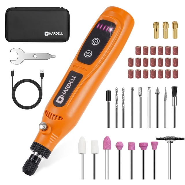 Herramienta rotativa inalámbrica HARDELL Mini 3,7 V con 43 accesorios