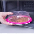 thumbnail image 5 of Oven Food Cover Plastic Microwave Bowl Splatter Lid Heat-resistant Heating Protector, Pink, 5 of 9