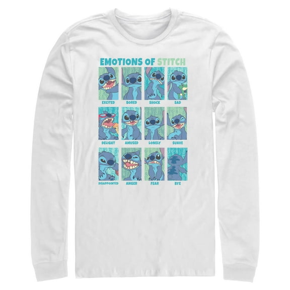 Mens Lilo & Stitch Emotions of 626 Long Sleeve Shirt