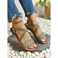 thumbnail image 2 of Plus Size Slip-On Summer Casual Comfortable Lightweight Versatile Sandals for Women, 2 of 11