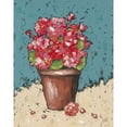 thumbnail image 3 of Reynolds, Jade 15x18 Black Modern Framed Museum Art Print Titled - Bright Geraniums, 3 of 5