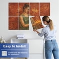 thumbnail image 5 of 8 Pack Art Acoustic Panels Sound Absorbing fresco antique roman house pompeii italy Decorative Soundproof Wall Panels Self Adhesive for Nursery Game Room Office Bedroom Italy Lover 48"x32", 5 of 7