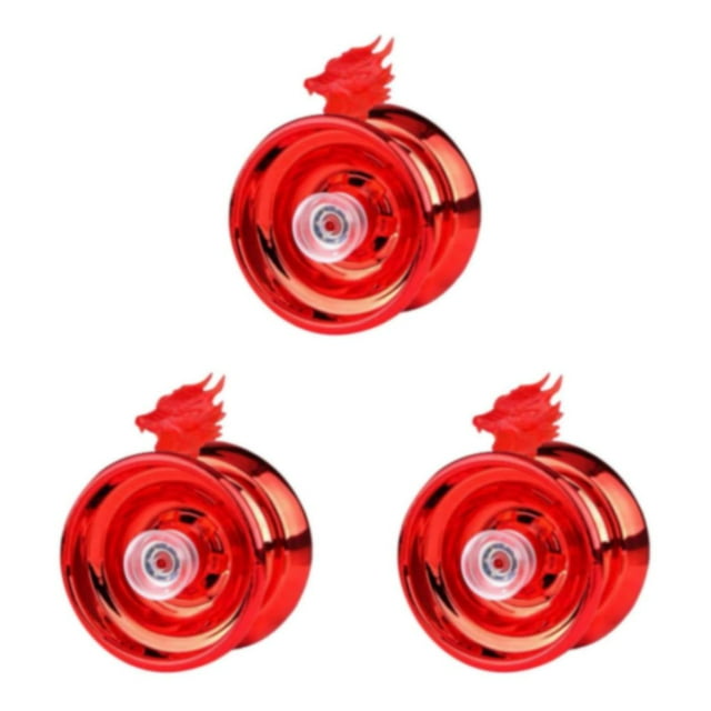 bedienty Accessoires de Ficelles de Base Adaptés aux Enfants et aux Adultes Durables et Pratiques Alliage Réactif Rouge 5.7 x 5.7 x 4.1cm Ensemble de 3