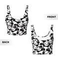thumbnail image 5 of Picia Cute Panda (3) Sports Bra for Women,Padded Strappy Sports Bras Medium Support Yoga Bra with Removable Cups,Running Yoga Bra-XX-Large, 5 of 9