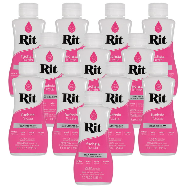 dyeing clothes with Rit All Purpose Liquid Dye in Petal Pink for