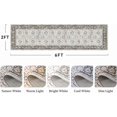 thumbnail image 2 of Rugs for Living Room Area Rug Carpet x Vintage Living Room Rugs for Bedrooms Machine Washable Rug for Dining Room Nusery Floral Distressed Grey Rug, 2 of 7