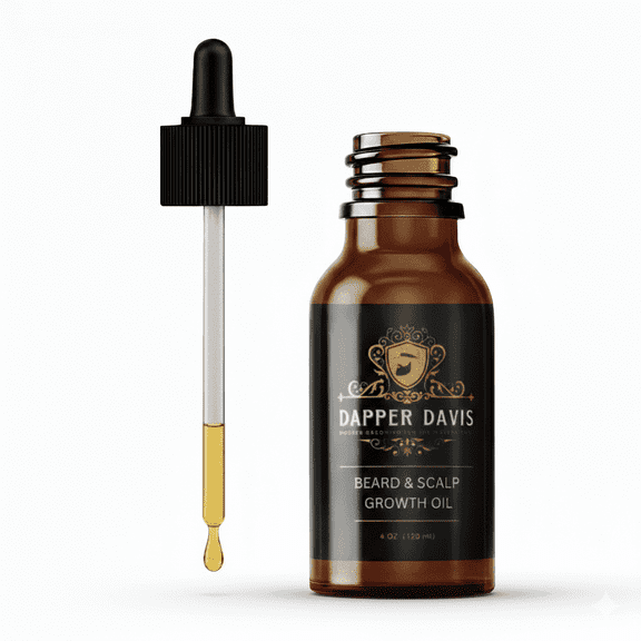 Dapper Davis Beard & Hair Growth Oil for Men – Natural Scalp and Beard Oil for Thicker Fuller Hair