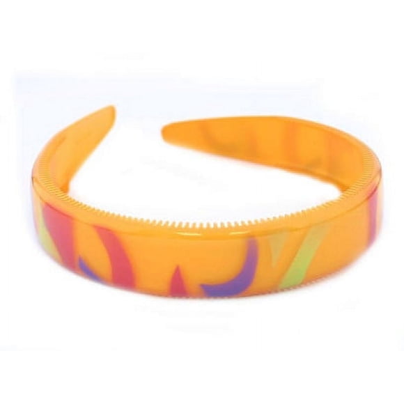 Diadema Caravan COLORES BRILLANTES DISEÑO Pucci PINTADO CON DENTADURA completa