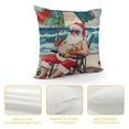 thumbnail image 4 of PHYHOO Merry Christams Throw Pillow Covers Beach Xmas Beach Umbrella Pillowcase Home Sofa Cushion Cover White, 4 of 5