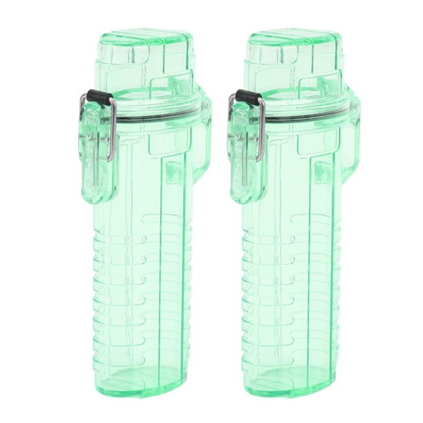 2 Fundas de Encendedor para Exteriores Contenedor de Almacenamiento de Encendedor Impermeable de Plástico para Acampar Al Aire Libre y Senderismo ANGGREK Otros