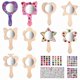 thumbnail image 1 of 10 Mini Wooden Princess Mirrors for DIY Crafting Projects Suitable for Kids, 1 of 5