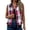 Hot Pink, variant on gbyLJF Women's Sleeveless Plaid Vest Lightweight Zip Up Flannel Jacket Casual Fall Layering Outerwear with Pockets