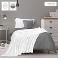 thumbnail image 2 of Cobertura Utopia de cama doble blanca, 300 g/m², microfibra suave, 2 of 9