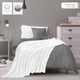 thumbnail image 2 of Cobertura Utopia de cama doble blanca, 300 g/m², microfibra suave, 2 of 9