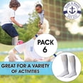 thumbnail image 3 of Yacht & Smith Kids & Children's Cotton Tube Socks, Wholesale Bulk Pack Referee Style, Boys Girls, 3 of 7