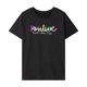 thumbnail image 1 of Camiseta para mujer con cuello redondo y manga corta, camiseta básica para vacaciones M, 1 of 7