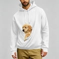 thumbnail image 2 of Harcomeey Men Hooded Sweatshirt With Big Pockets Oversized Pullover Walking Outdoor Comfort Street, 2 of 8