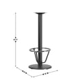 thumbnail image 4 of Flash Furniture Beverly 18'' Round Restaurant Table Base with 3'' Dia. Bar Height Column and Foot Ring, 4 of 5