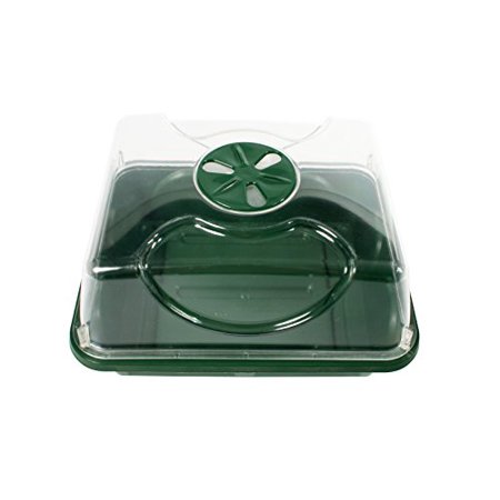 EarlyGrow 70727 Small Domed Propagator  8.5  x 7  x 5   Black/Dark Green