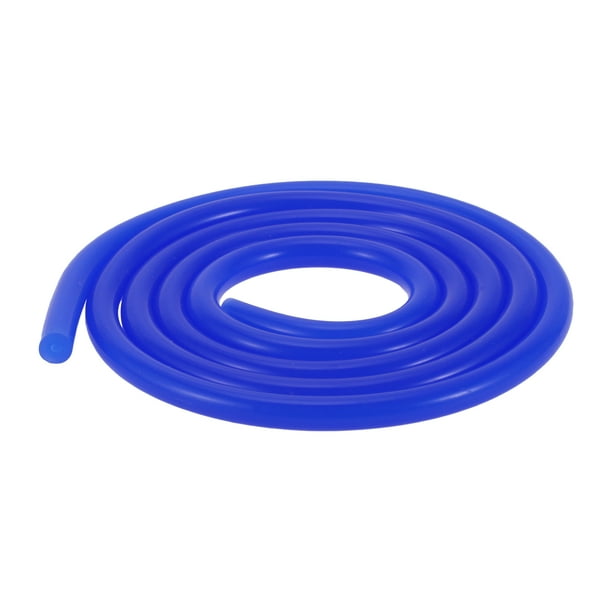 Manguera de vacío de silicona Unique Bargains 130PSI Presión máxima Alta temperatura Línea de vacío automotriz Azul 1 Pcs 4Ft 1/16" 2mm ID 3mm Grosor