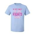 thumbnail image 2 of In This Family No One Awareness Men's Graphic T-Shirt, Light Blue, Small, 2 of 3