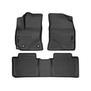 Husky Liners Weatherbeater Floor Mats | Fits 2014 - 2019 Toyota Corolla | Front & 2nd Row, 3-pc Black - 99531