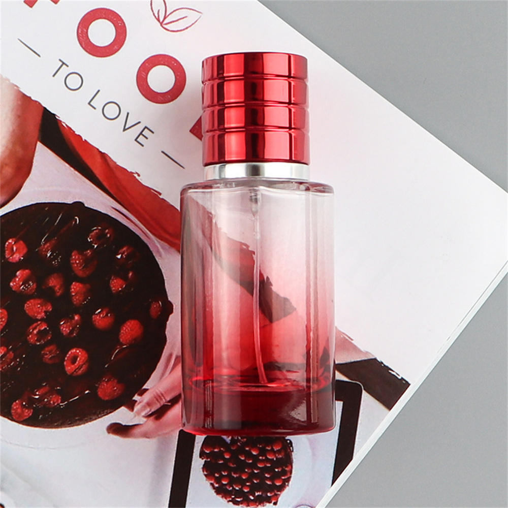 30ml Thick Glass Refillable Perfume Bottle Color Metal Sprayer Pump