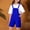 Blue, variant on Toddler Girl Shortalls for Summer Girls Casual Overalls Summer Casual Soli𝖽 Adjustable Strap Loose Short Rompe𝗋 Kids Soft Straight Fashion Pants With Pockets 2-15 Years