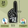 thumbnail image 4 of 24-Pack Mini Foam Fingers for for Sports-Themed Birthday, Mini Party Favors, Game Day Supplies, Mini Foam Hand Fingers It's Going Down, We're #1 (6 Colors, 5.5 in), 4 of 10