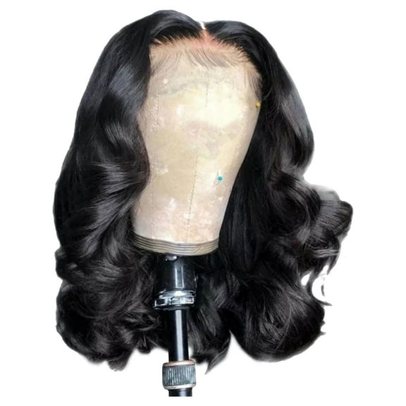Curly Lace Front Wig Human Long Hair Wig Lace Front Natural Hair Hair Bundles with Frontal per Plucked Bundles with Closure Water Wave Hair Knots Women's Short Curly Hair Mixed With Golden