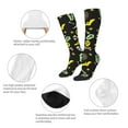 thumbnail image 3 of Rateoe cartoon Skull spider web Pattern Women’s Knee High Crew Socks,Trouser Socks Comfortable, Breathable, Moisture-Wicking and Soft, 3 of 6
