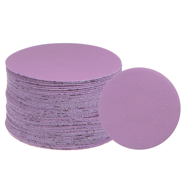 Unique Bargains 50 Packs 5000 Grit Purple Sanding Discs 3 Inch Hook and Loop Circular Sandpapers Wet Dry Polish