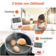 thumbnail image 2 of Temporizador digital de cocina, cronómetro magnético con reloj, pantalla LCD para cocinar Feliz Sencillez, 2 of 5