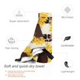 thumbnail image 3 of ZICANCN Microfiber Beach Towels, Yellow Sunflowers Leopard Print Quick Dry Bath Towels 31.5"x63" Inch Oversized for Adults Men Women, 3 of 9